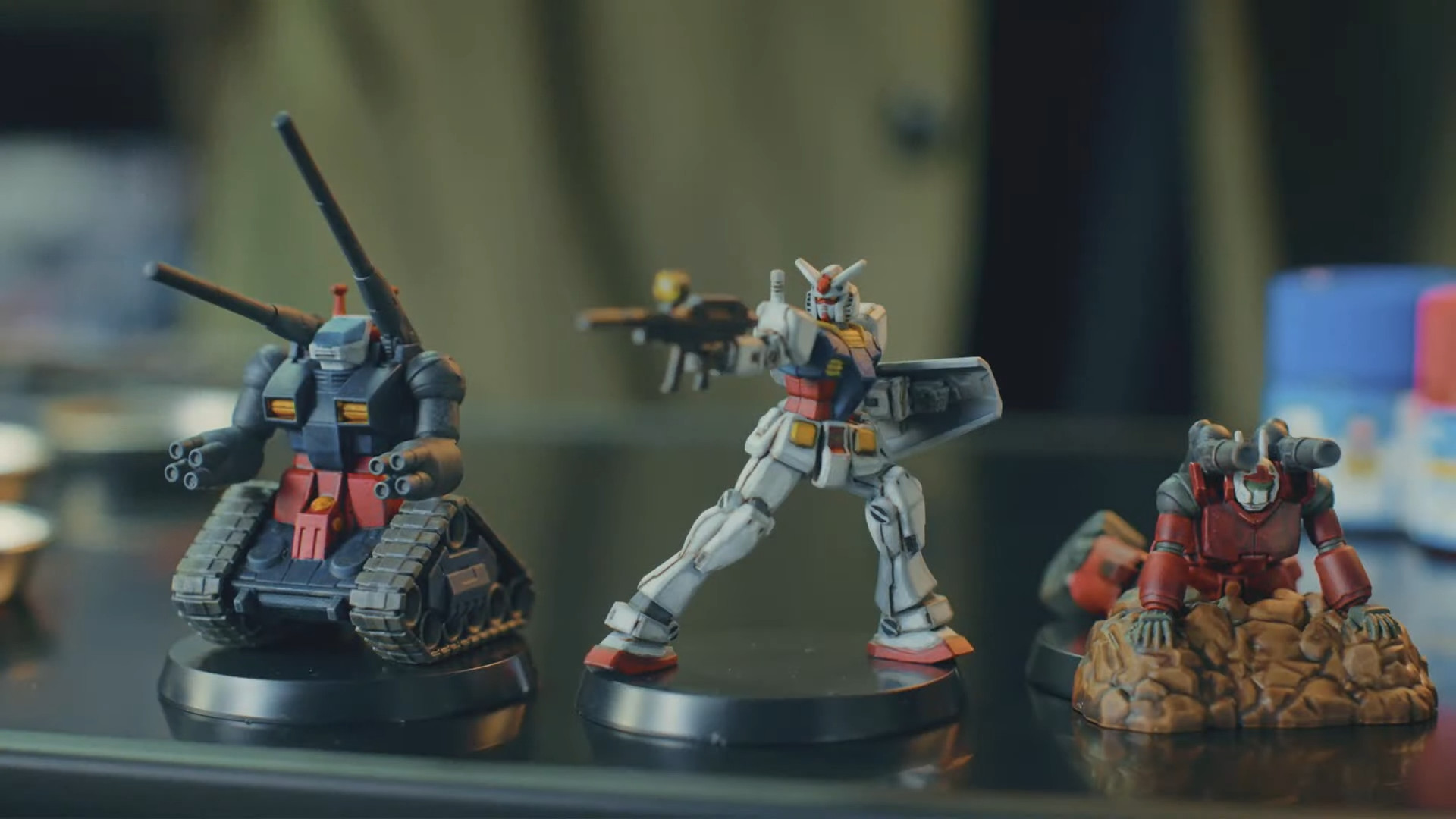 「ガンダムアッセンブル」のガンダム、ガンキャノン、ガンタンクが付属