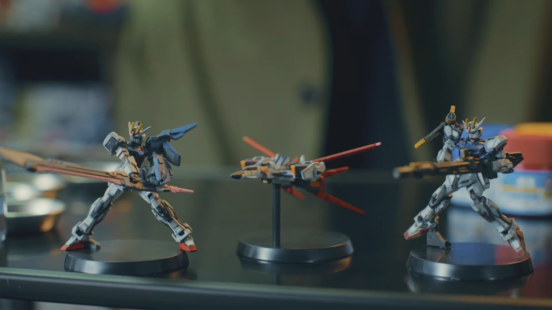 「ガンダムアッセンブル」のソードストライクガンダム、ランチャーストライクガンダム、スカイグラスパー（エールストライカー）が付属