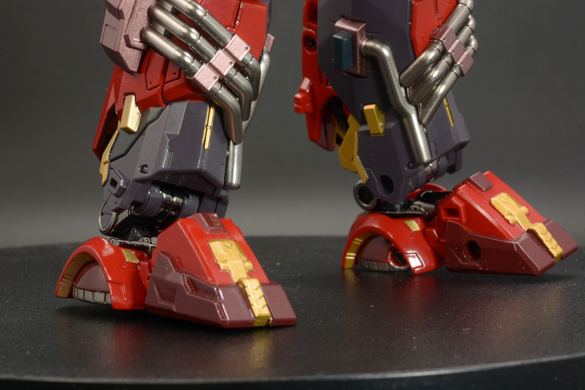 足首部分まで金の差し色など色彩も豊かだ