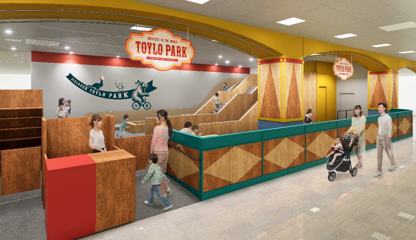 屋内に約 60 坪の砂場を設置し、施設内には国内初となる「流動床の滑り台」を配置