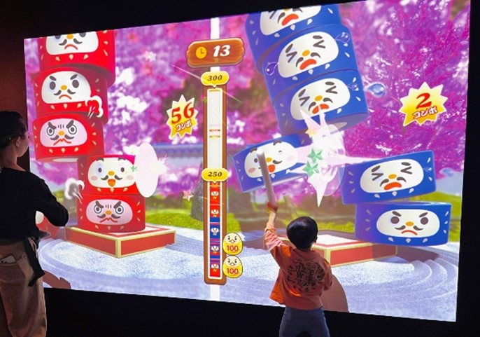 だるまを崩さないように打ち飛ばそう！無限だるま落とし「DARUMA INFINITY」