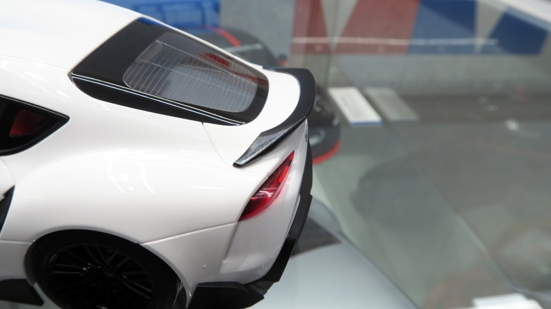 トランク部分にはGRトランクスポイラーが装着されており、大型化されている