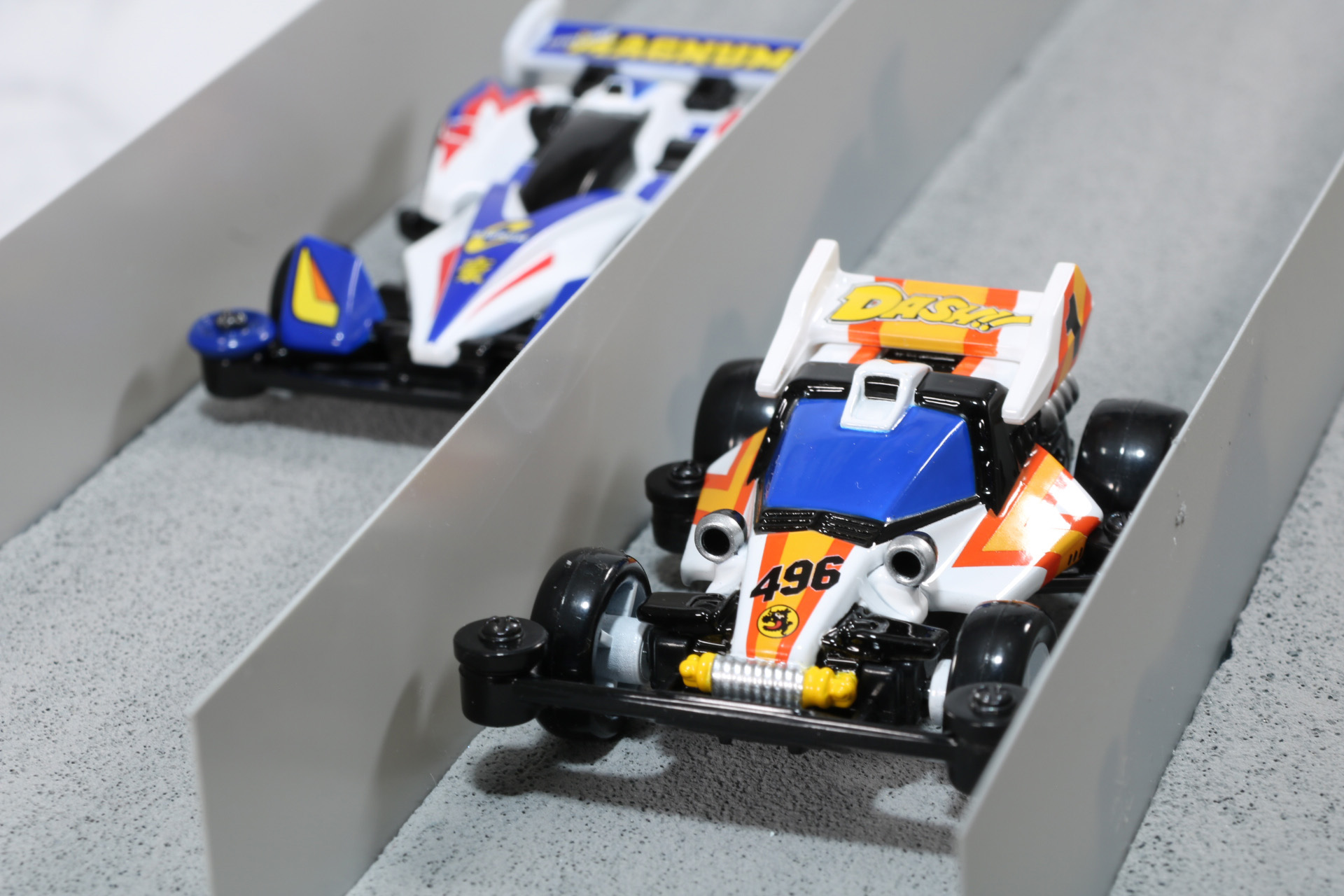 どんなコースもセッティングを調整し、四駆郎のアイデアで切り抜ける