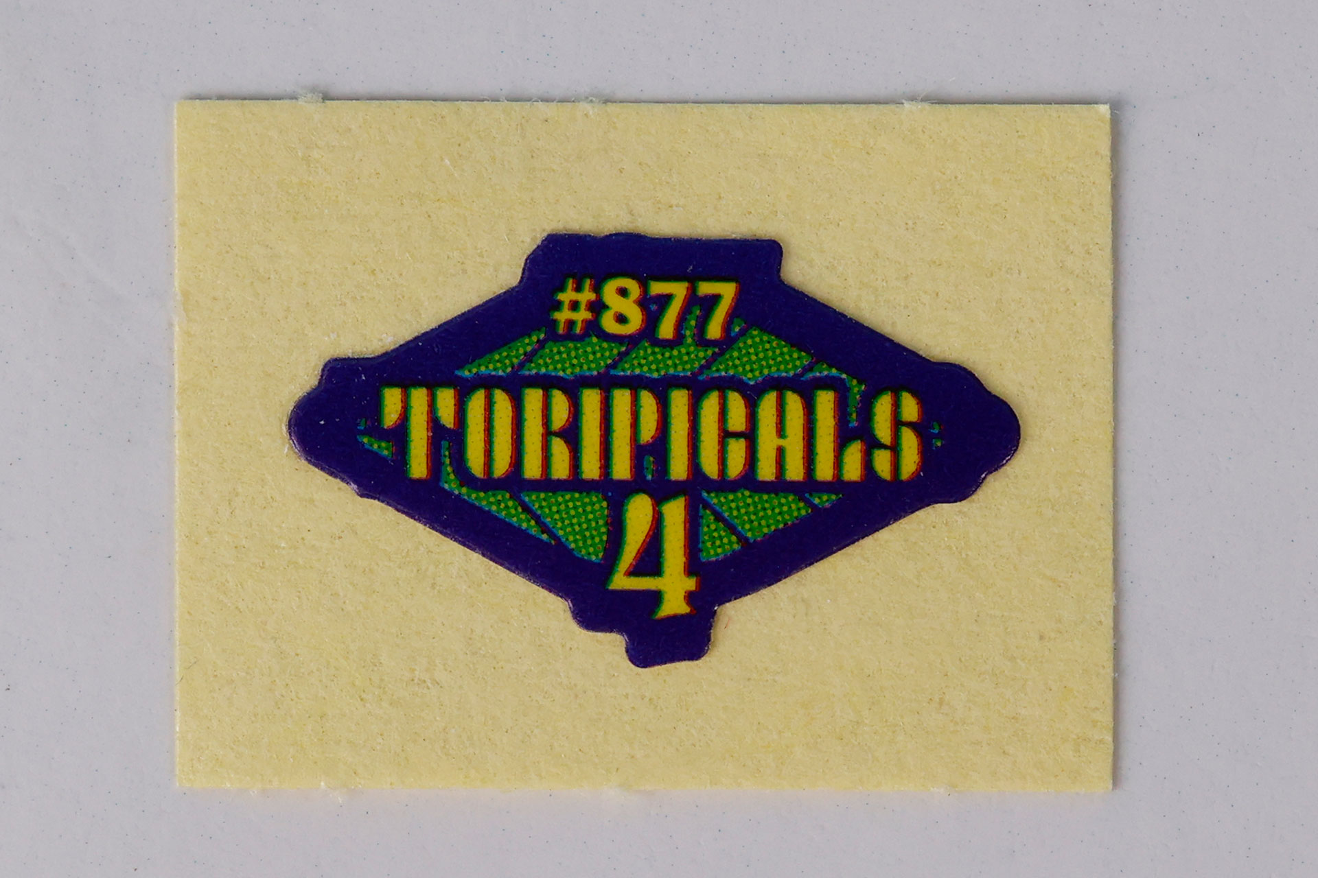 「青バナナ」に付属しているシール