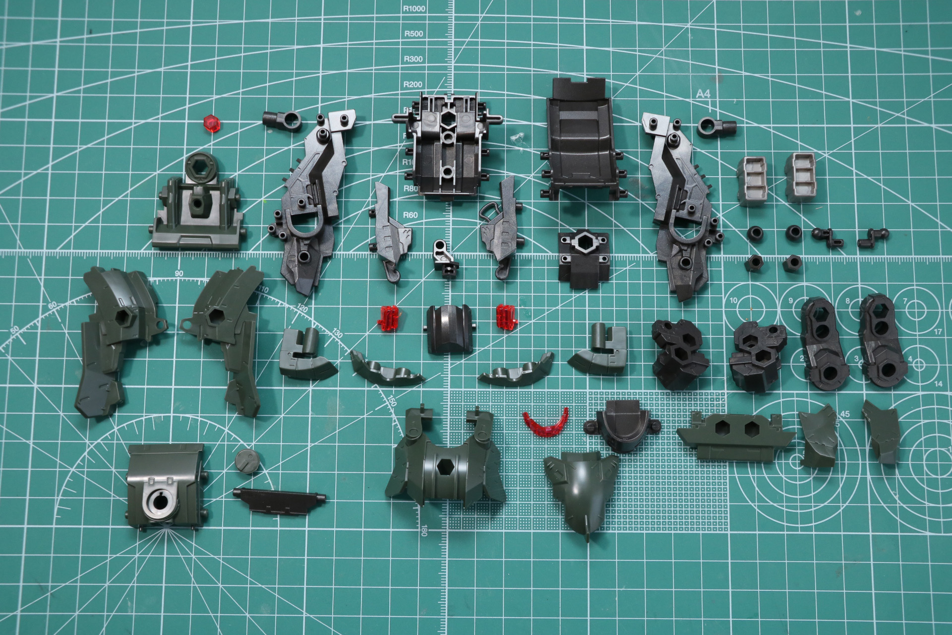 胸部の組み立て