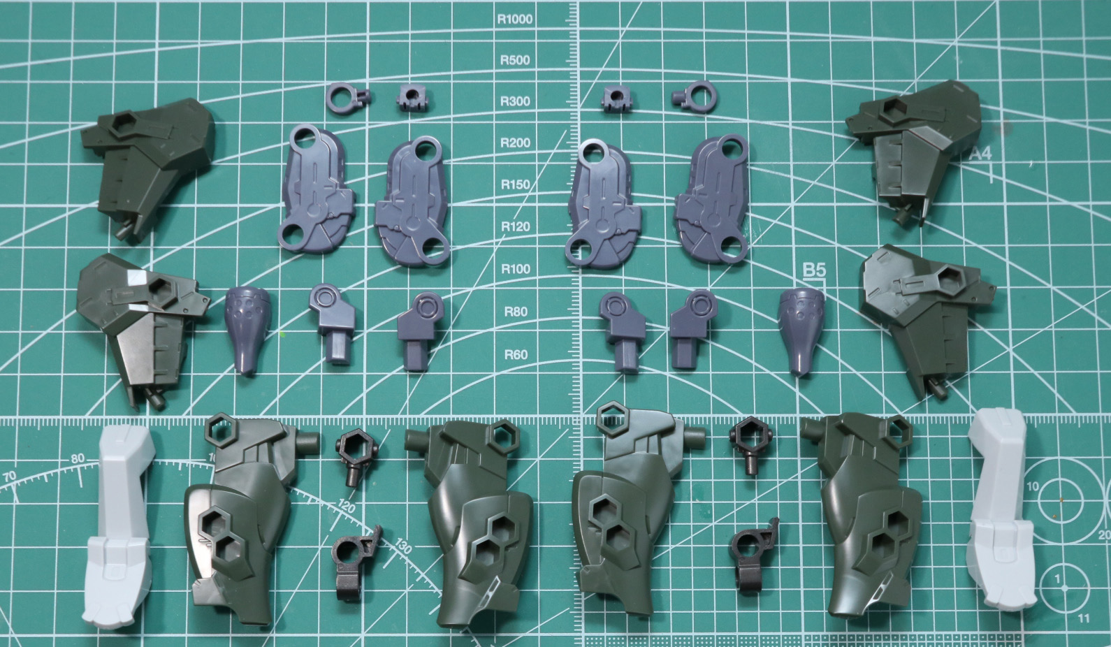 下腿部の組み立て