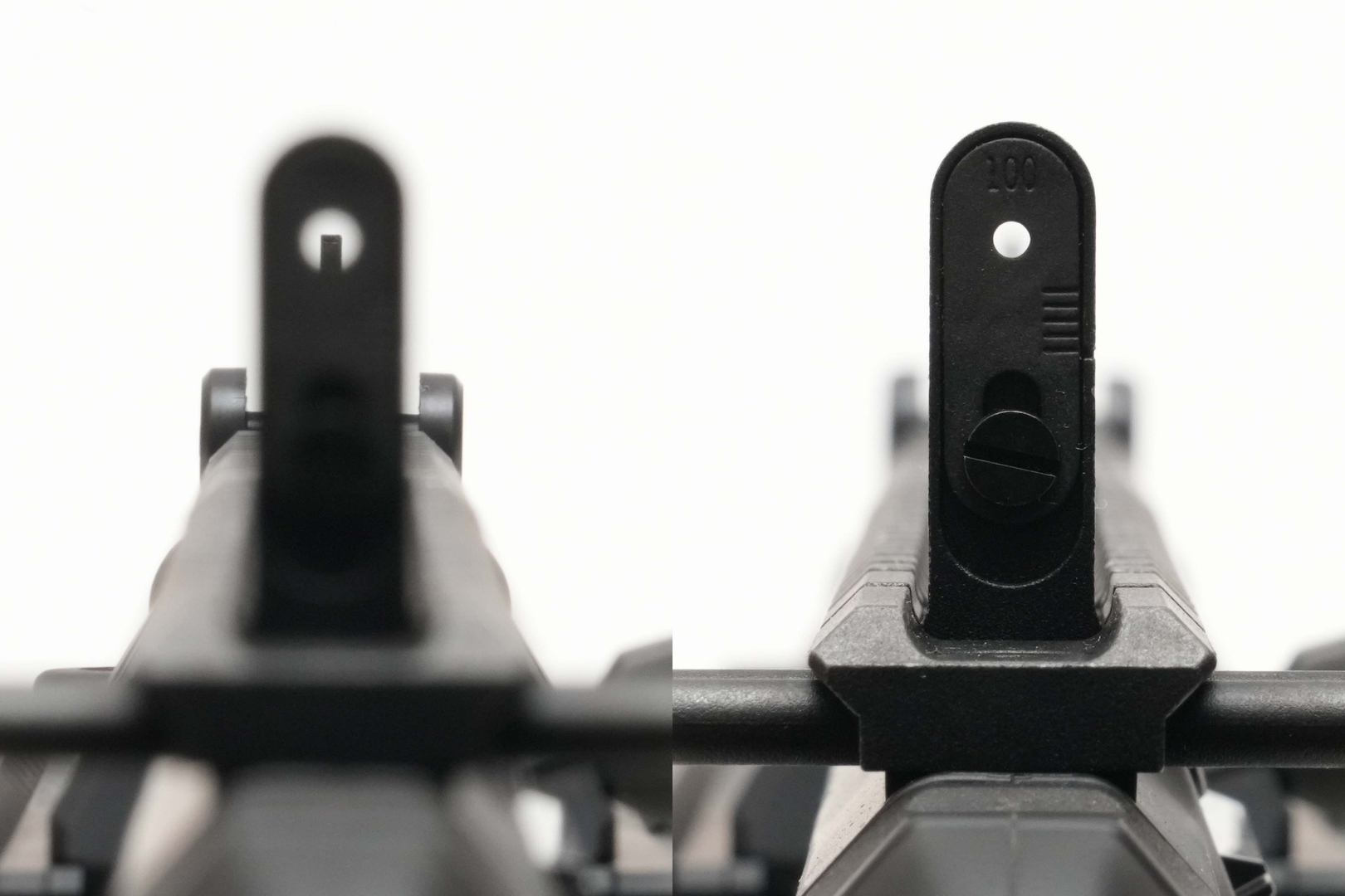 サイトピクチャー。実際に覗いた際には左のように見える