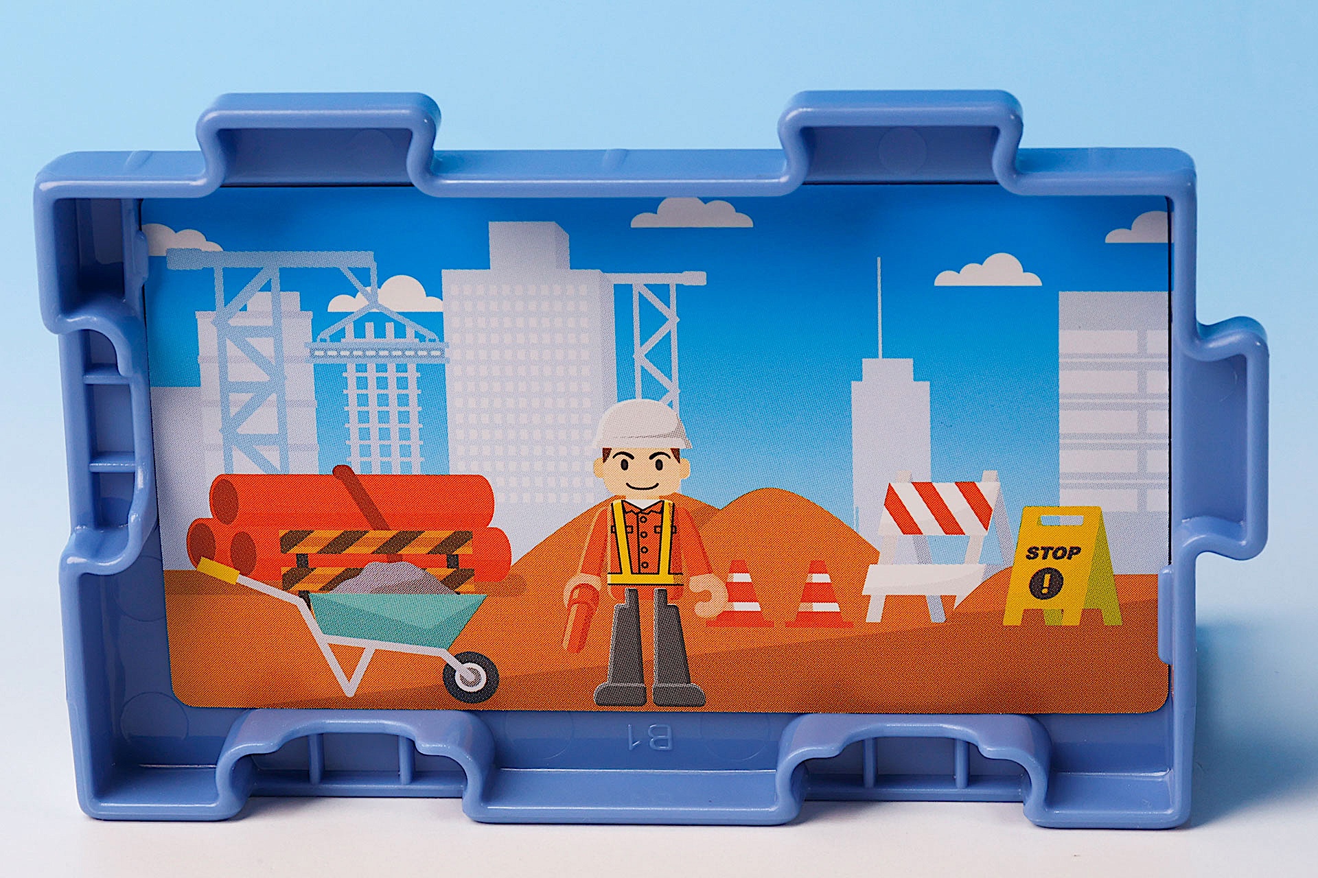 背景パーツの背面には、工事現場のイラストが描かれている