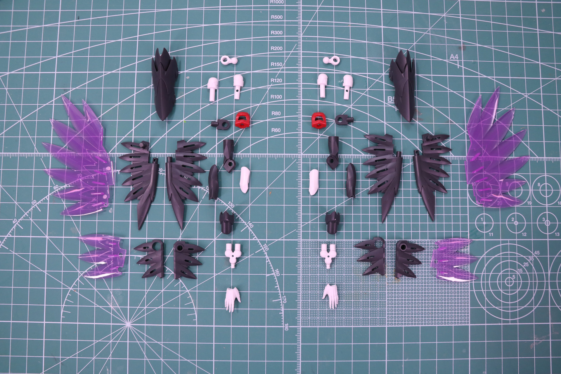 腕部の組み立て