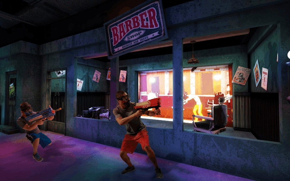 公式ページの画像。的当てゲームやサバイバルゲームが楽しめる