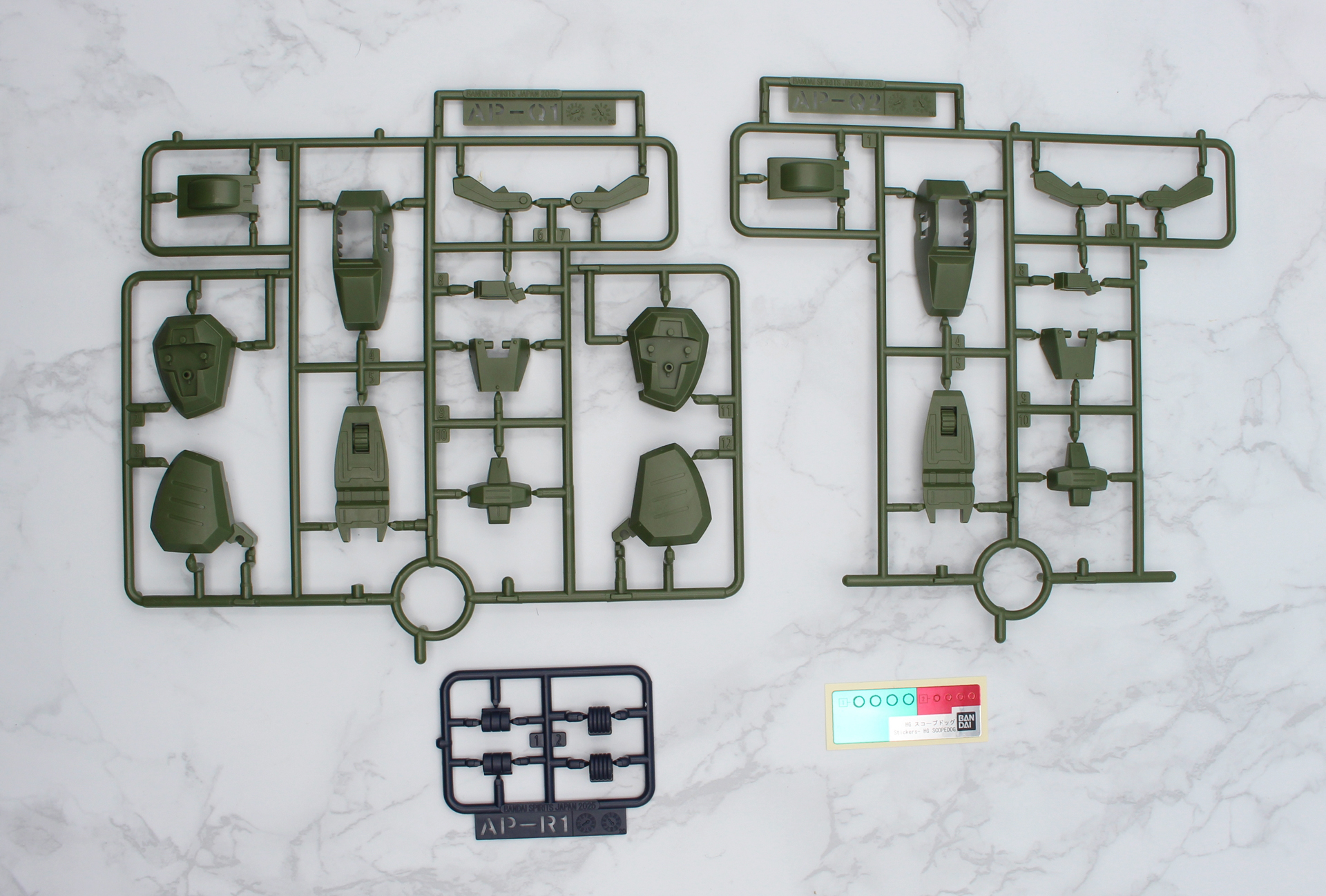 AP-P2パーツ、AP-Q1パーツ、AP-Q2パーツ、AP-R1パーツ、プラスチックシール