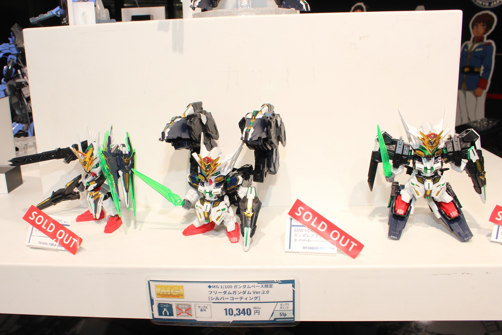 左から「キャプテンクアンタ GF」、「GF ガンダムアストレア タイプ-B」、「GF ガンダムアストレア タイプ-F」。3月22日発売。価格は各1,540円