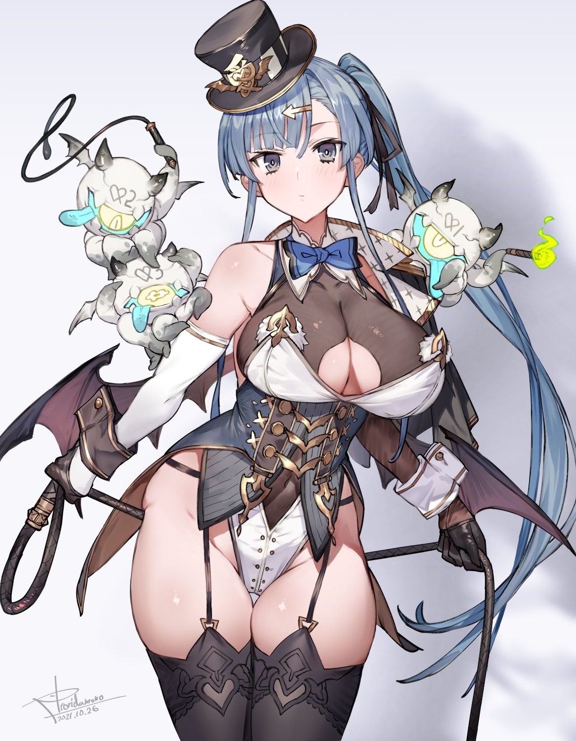 フィギュアのモチーフとなった「悪魔調教師ちゃん（仮）」のイラスト