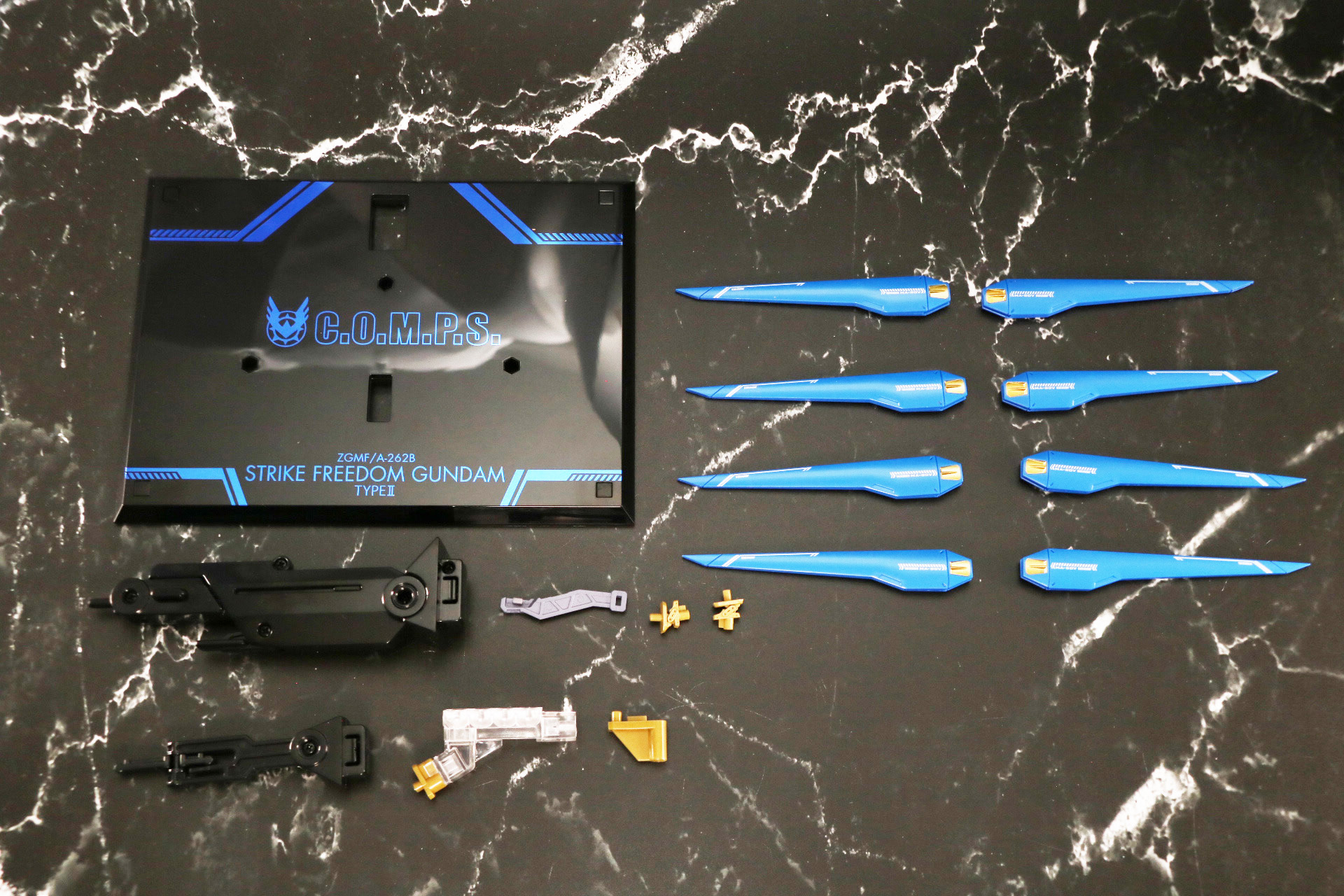 専用台座、支柱、レールガン用ジョイントパーツ、ビームシールドマウントパーツ、台座用ジョイントパーツ