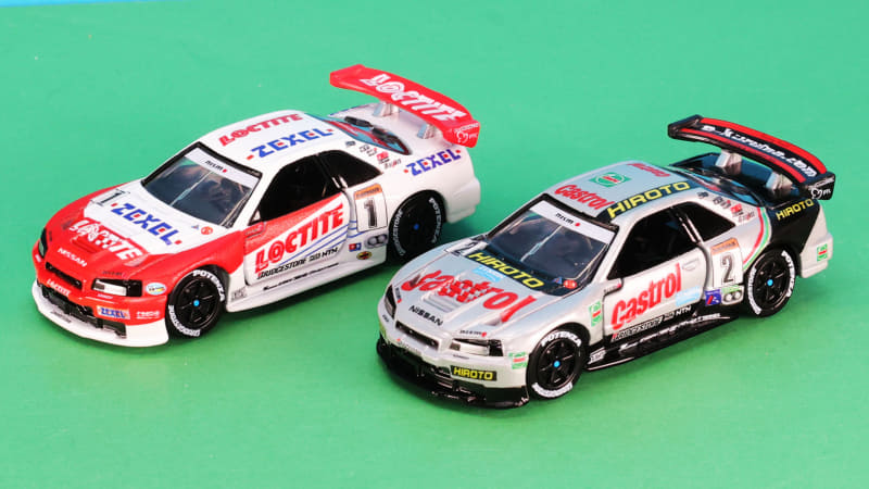 2000年のJGTCレギュレーションに合わせてモディファイされたR34型GT-Rがモデル