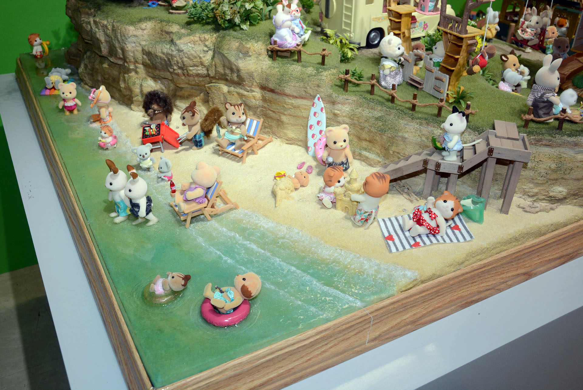 郊外のジオラマ