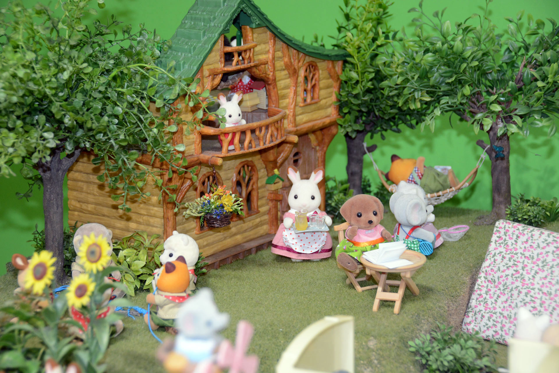 郊外のジオラマ