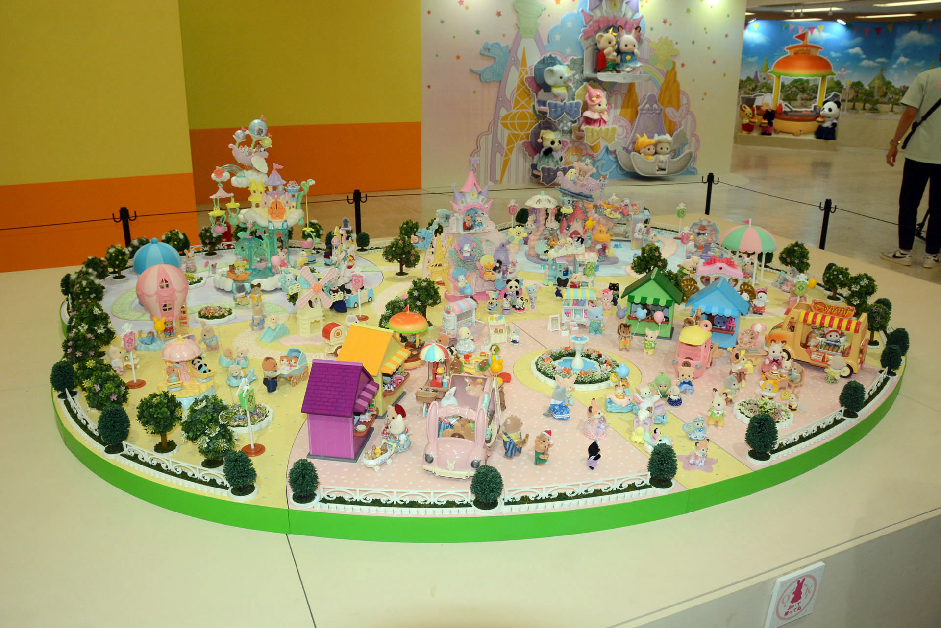 遊園地をテーマにしたジオラマ