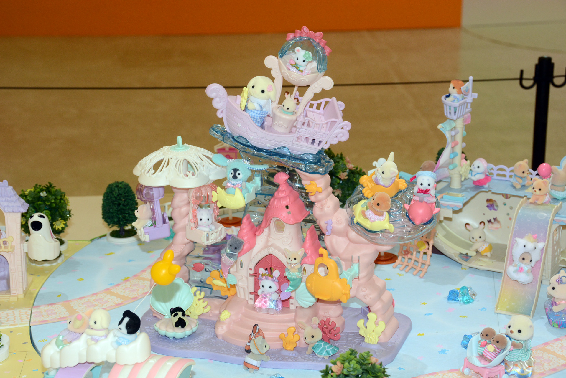 遊園地をテーマにしたジオラマ