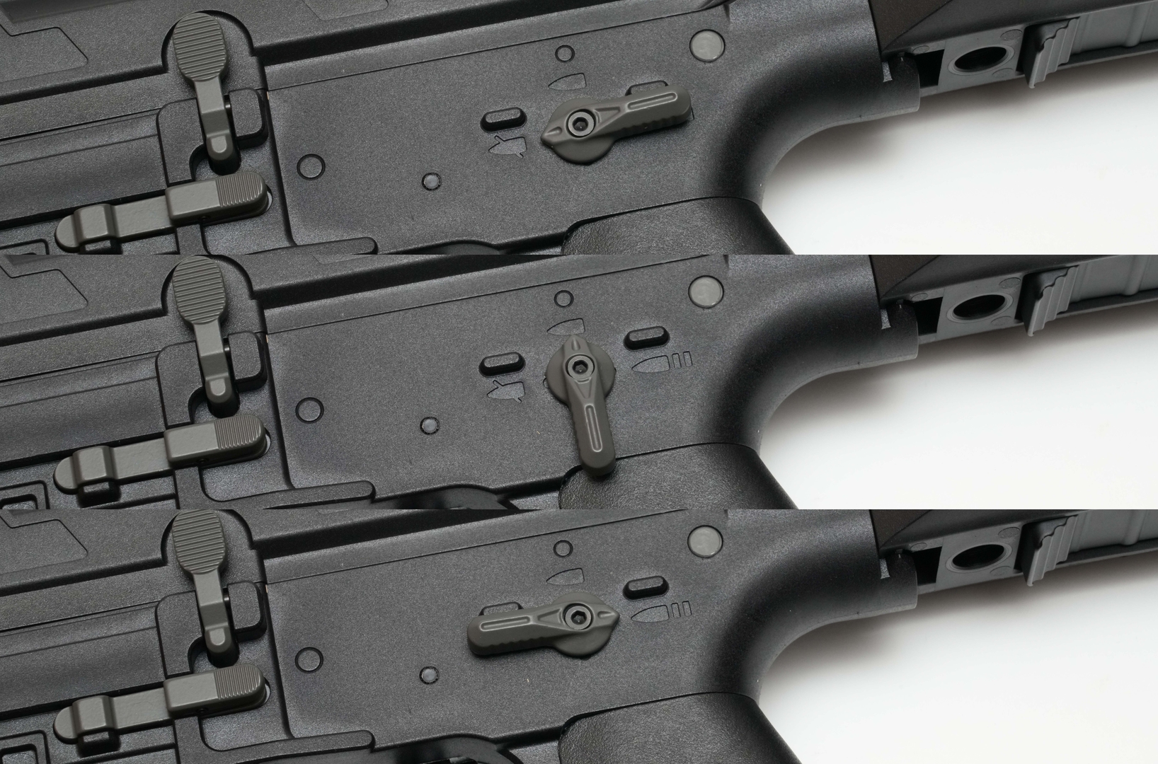 セレクターはSAFE、セミオート、フルオートの3ポジション