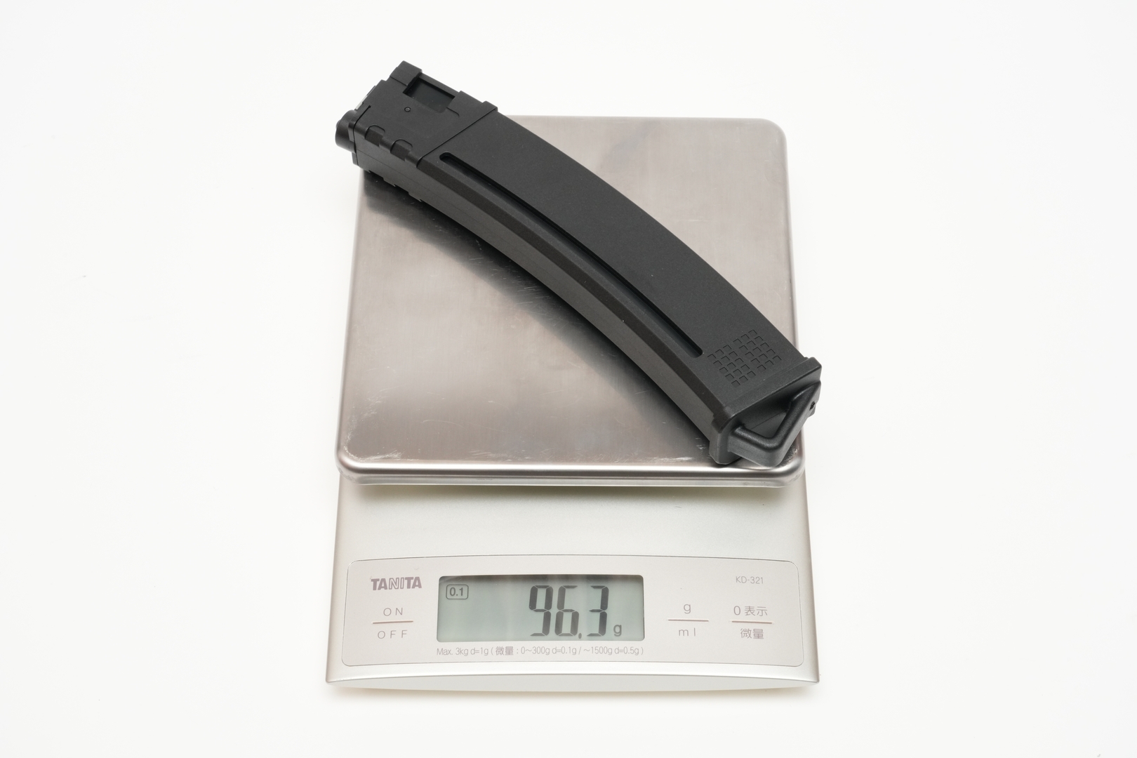 純正マガジンの実測重量は96.3g
