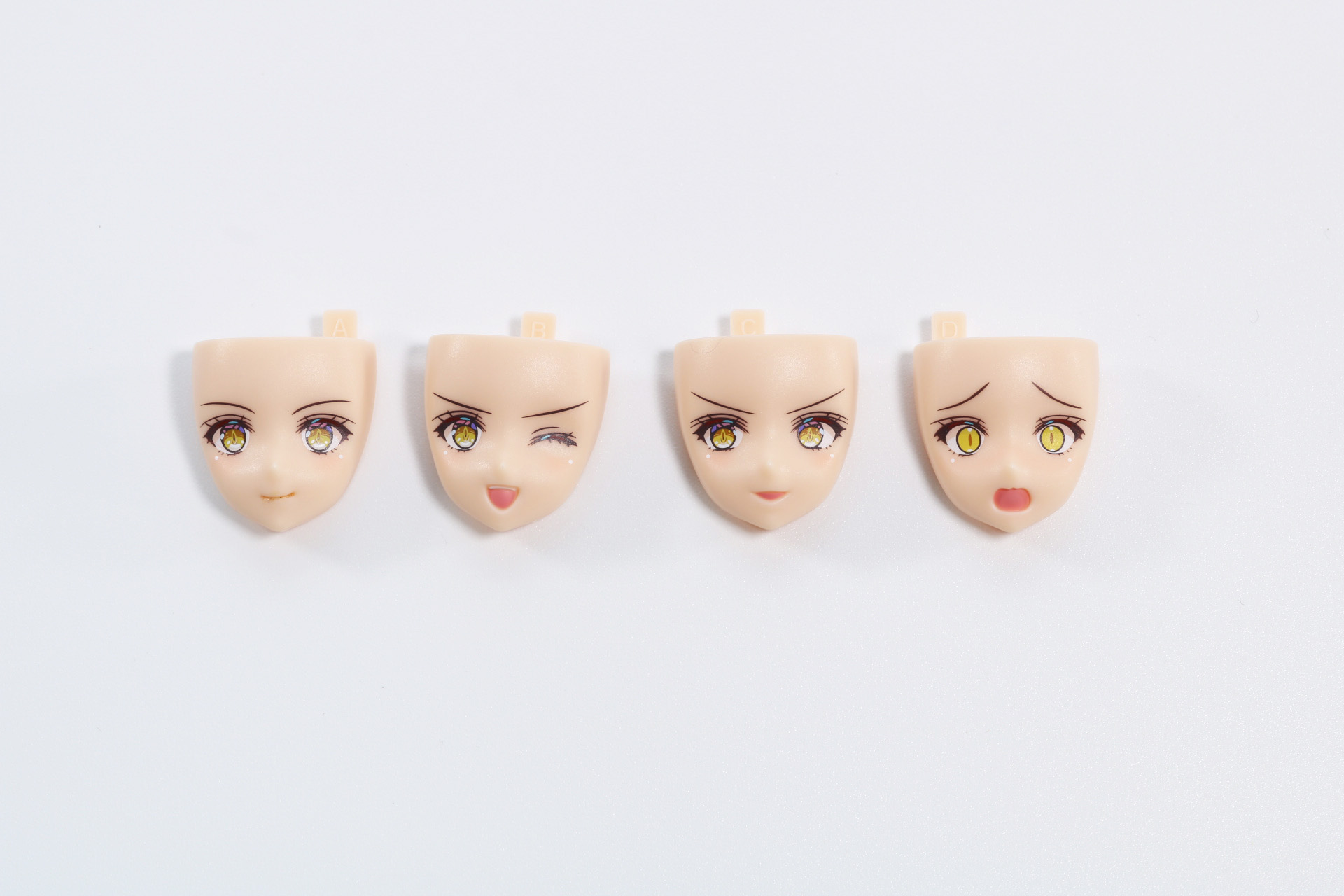 塗装済みパーツ、フェイスパーツ4種