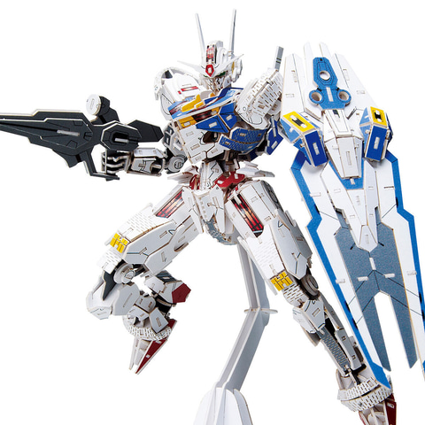 紙製立体パズル「si-gu-mi」、「νガンダム」・「ストライク