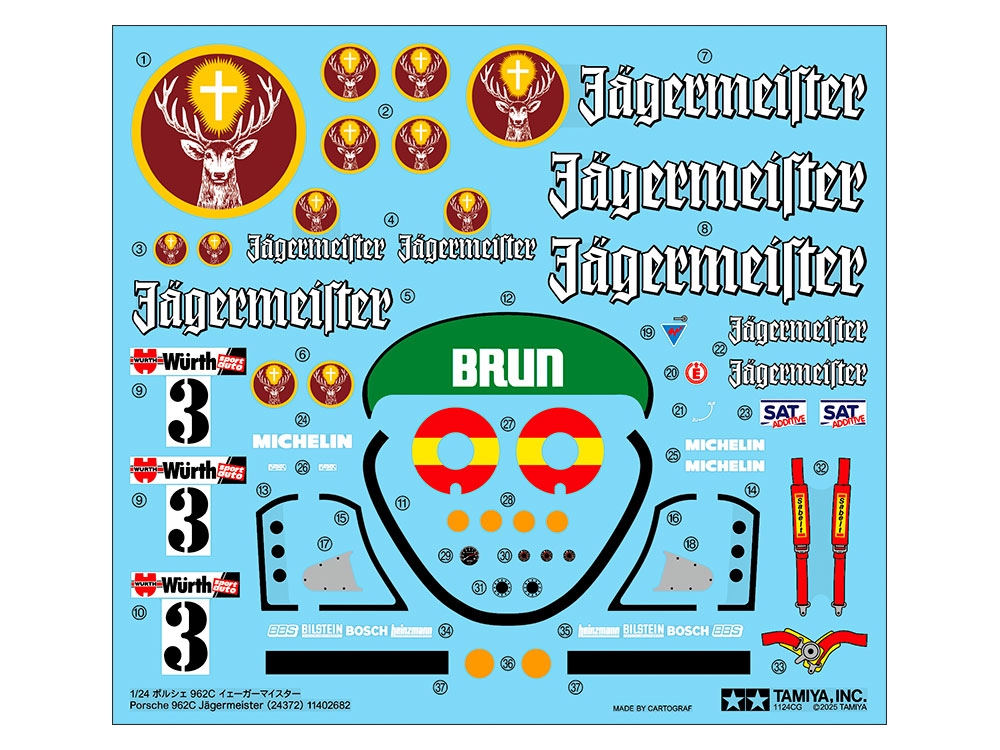 デカールはカルトグラフ製