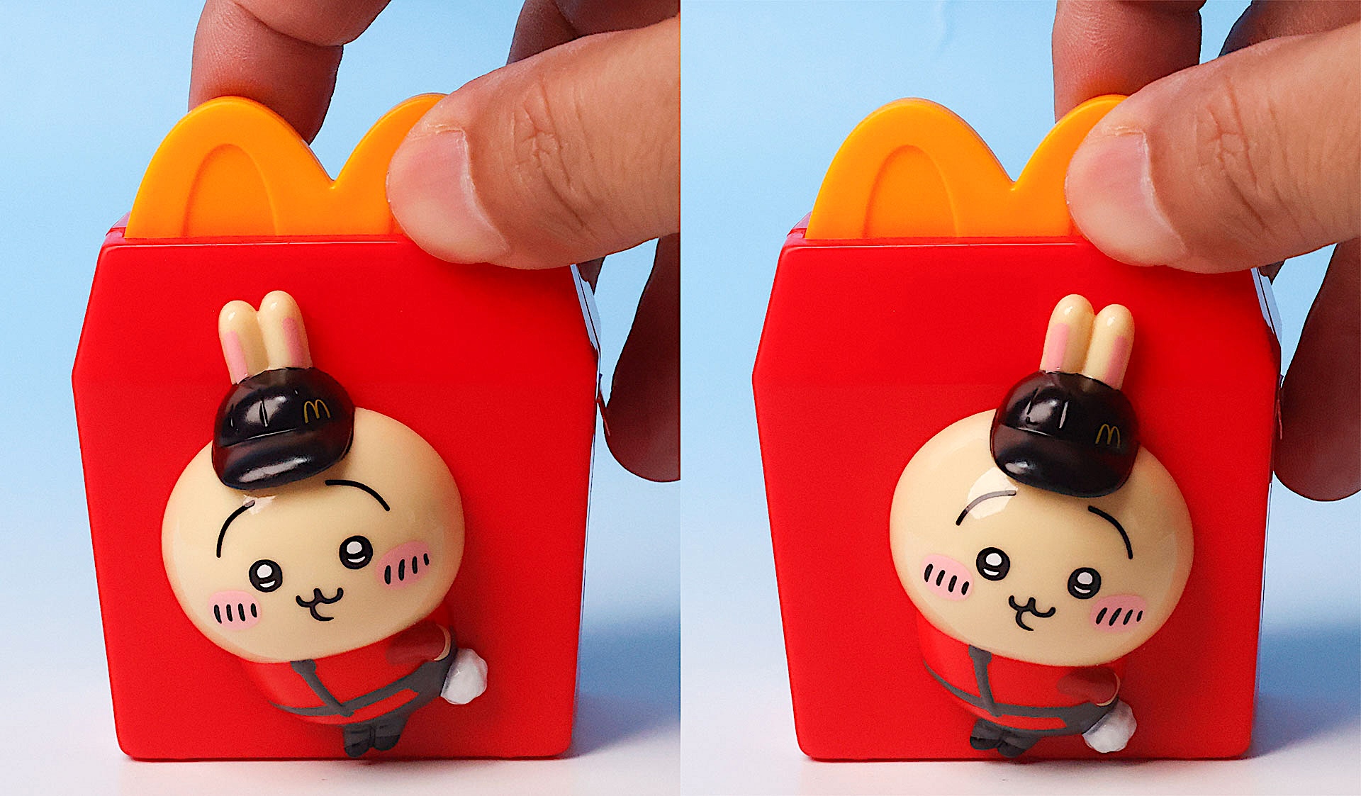 上部のレバーでうさぎの角度を調整しよう