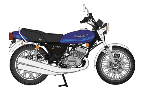 KH400のプラモデル Amazon | ハセガワ(Hasegawa) 1/12 バイクシリーズ カワサキ