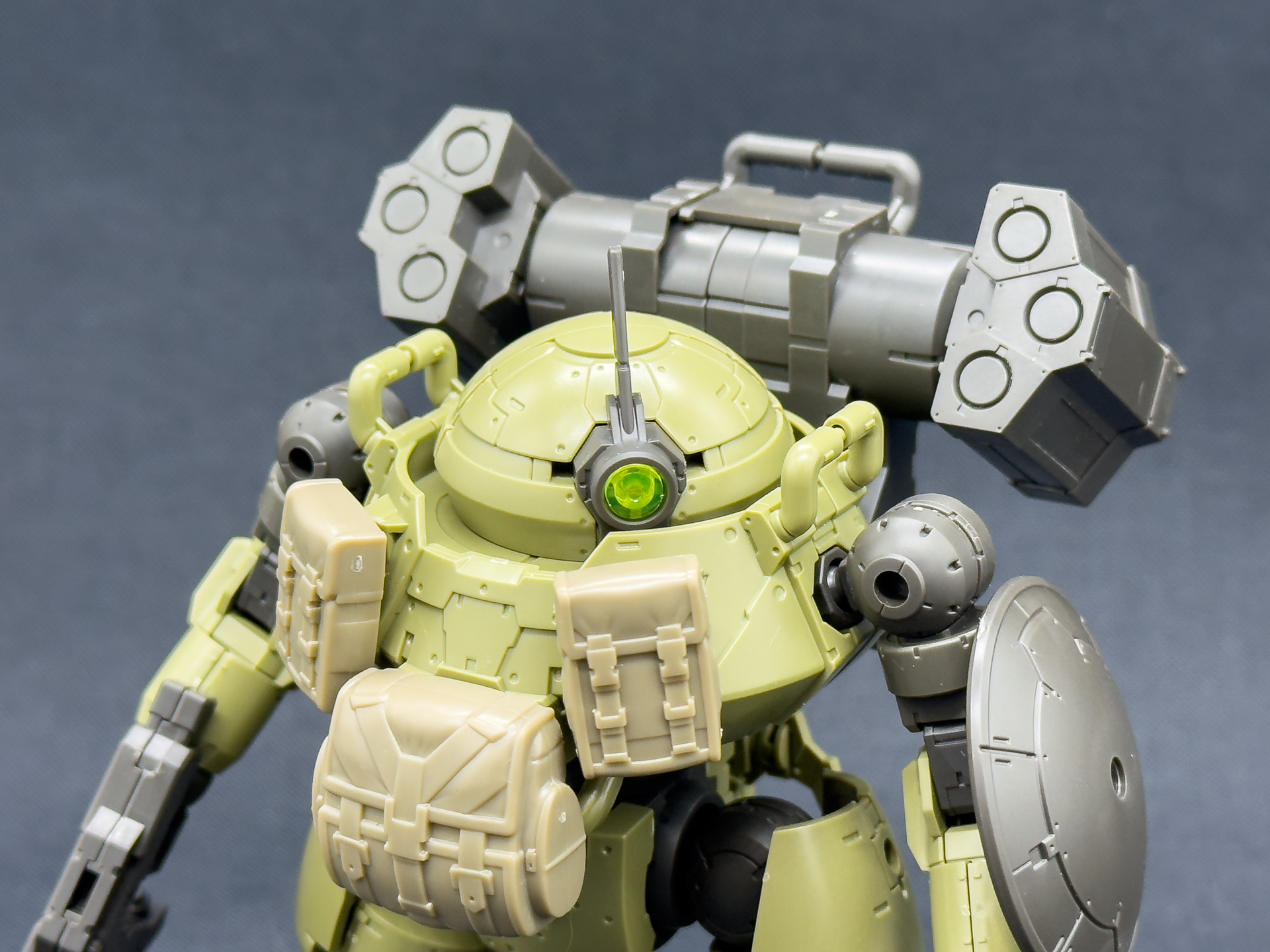 モノアイはパーツを変更することで違った雰囲気になります。