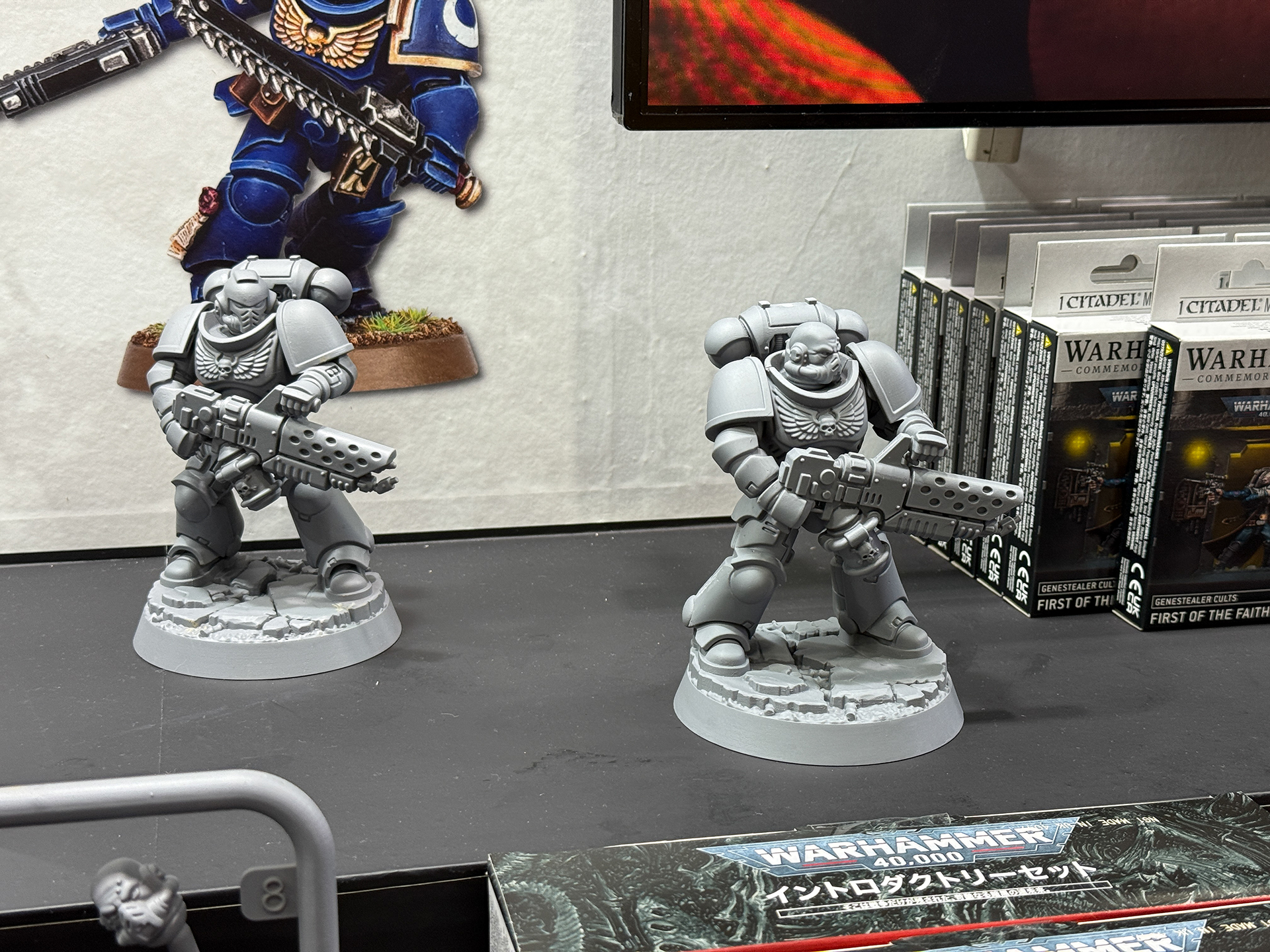 インフェルヌス・マリーン。これらはウォーハンマーストアの店頭体験用などに用意されているミニチュアでもある