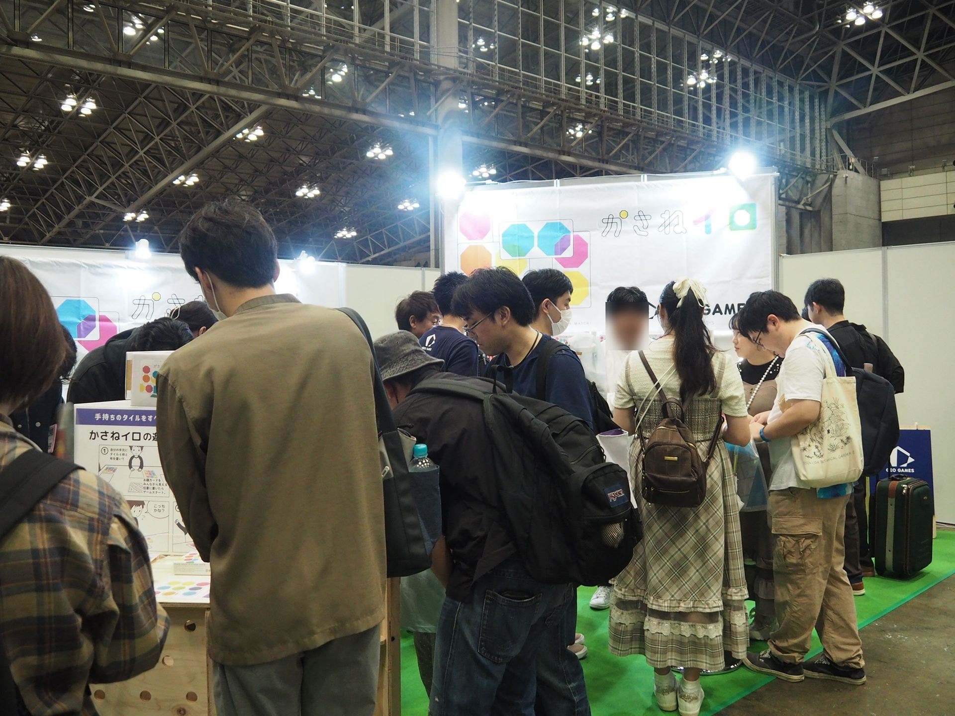 新作パズルゲーム「かさねイロ」を出展・販売していたGEO GAMES