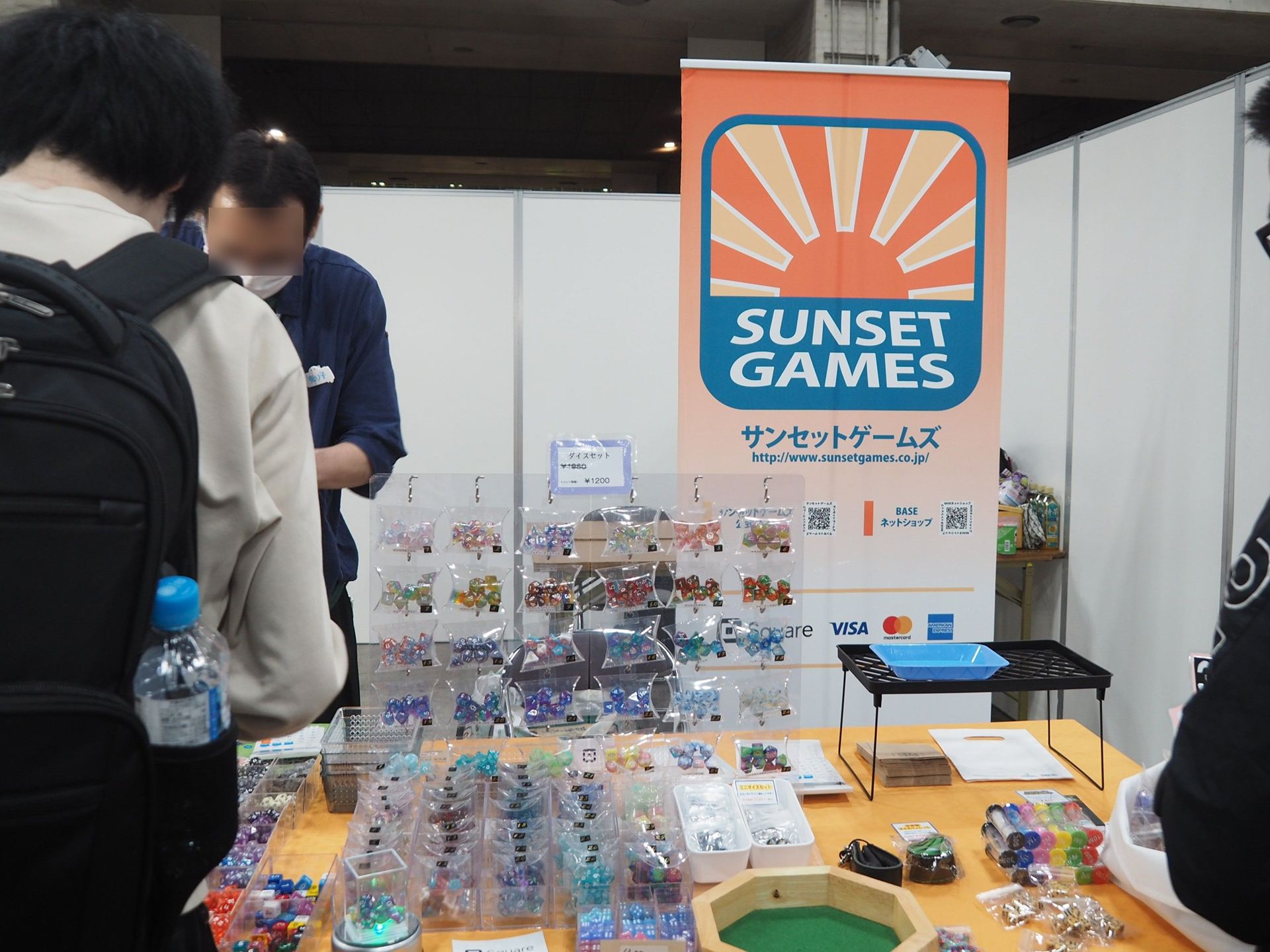ダイスや砂時計などのサプライ品を販売していたサンセットゲームズ