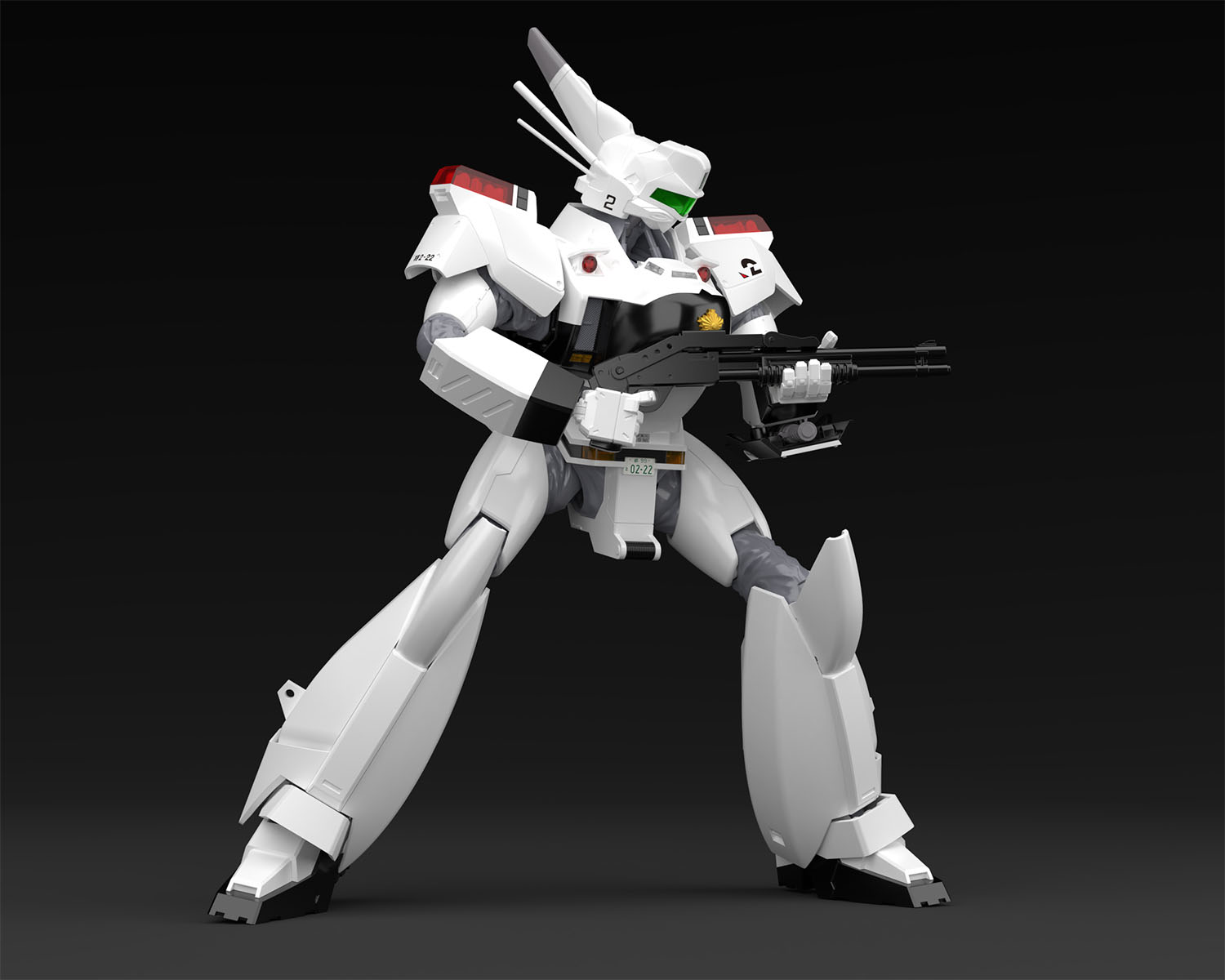 ストック部分を展開可能なライアットガンが付属