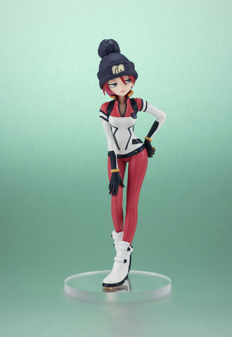 機動戦士Gundam GQuuuuuuX」のマチュがパイロットスーツ姿で立体