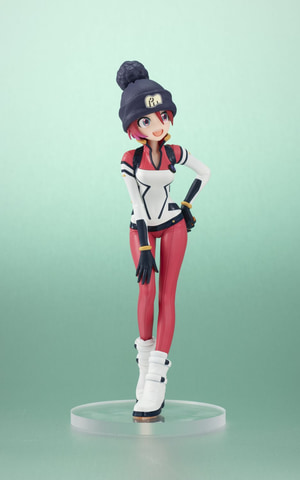 機動戦士Gundam GQuuuuuuX」のマチュがパイロットスーツ姿で立体
