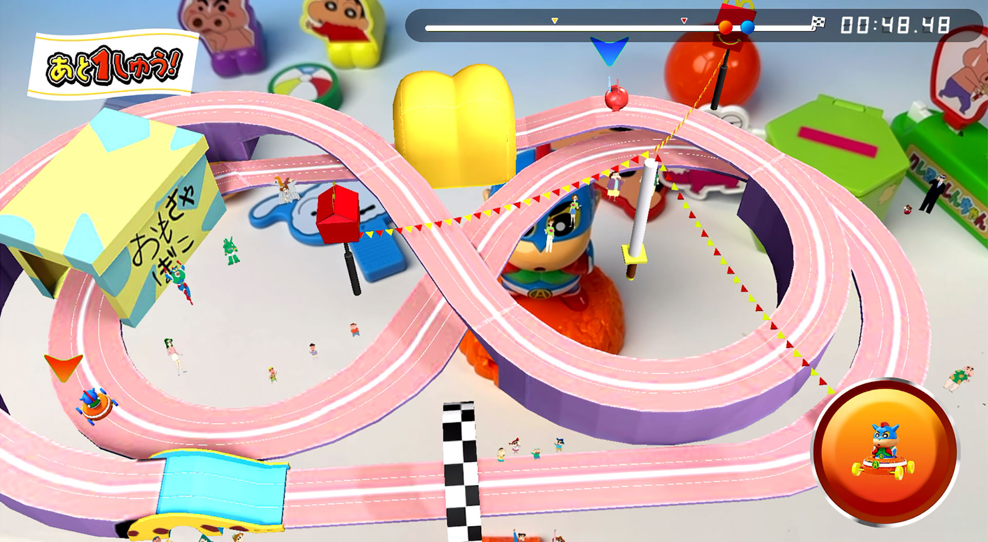 ARゲームは難易度が異なる2種類のコースが用意されている