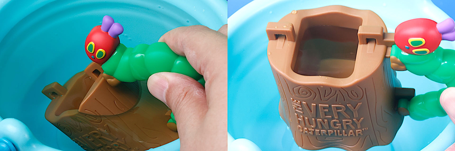 バケツらしく中に水を入れてみよう！