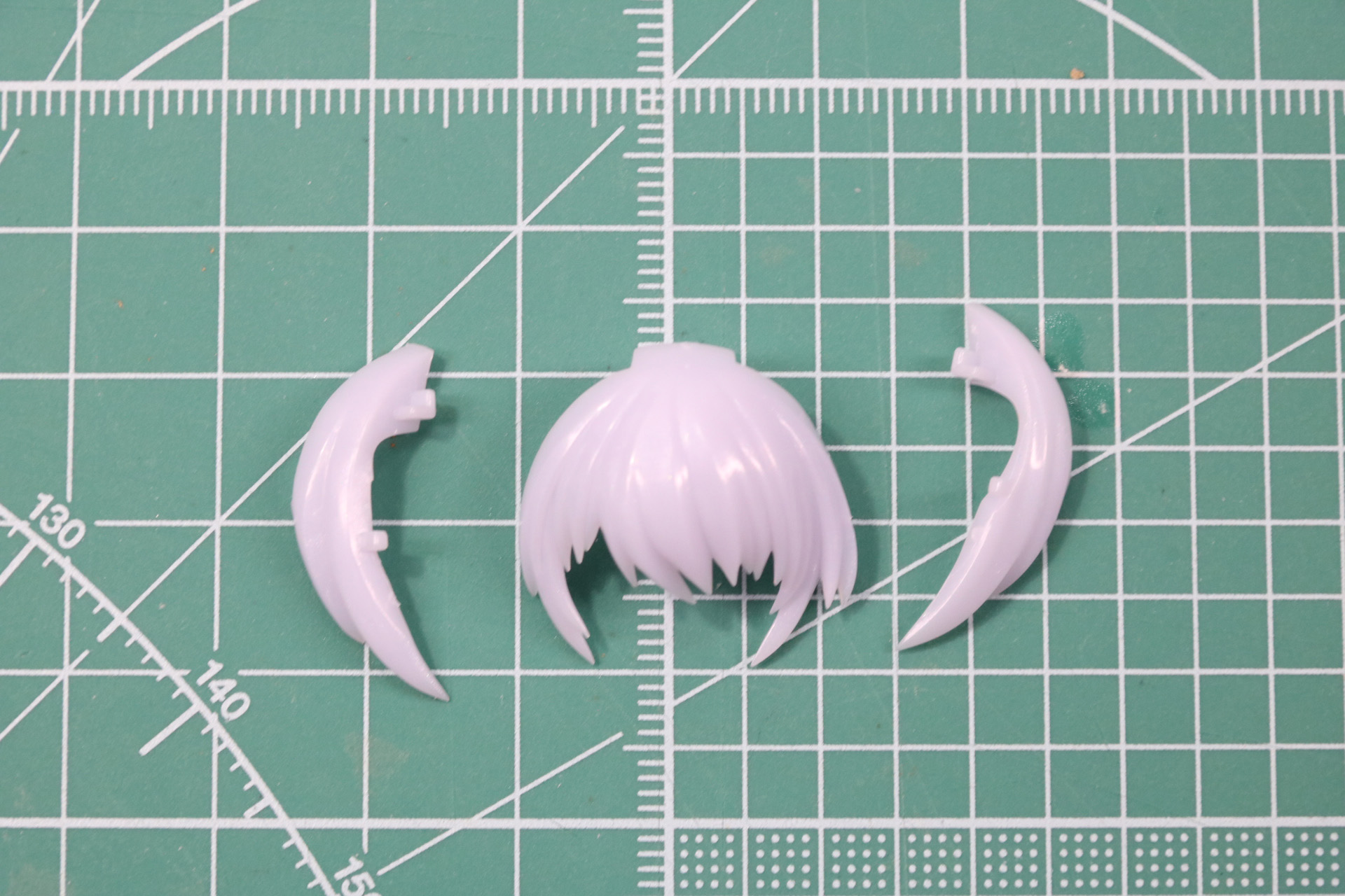 接続部のない前髪パーツ