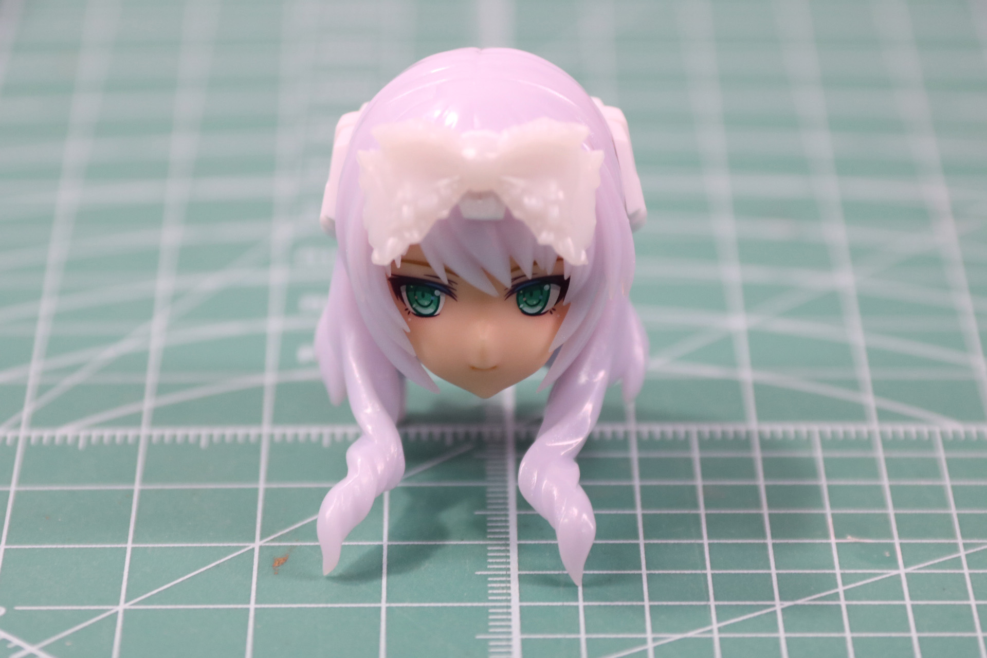 後ろ髪の軸可動に後ろ髪を合わせる