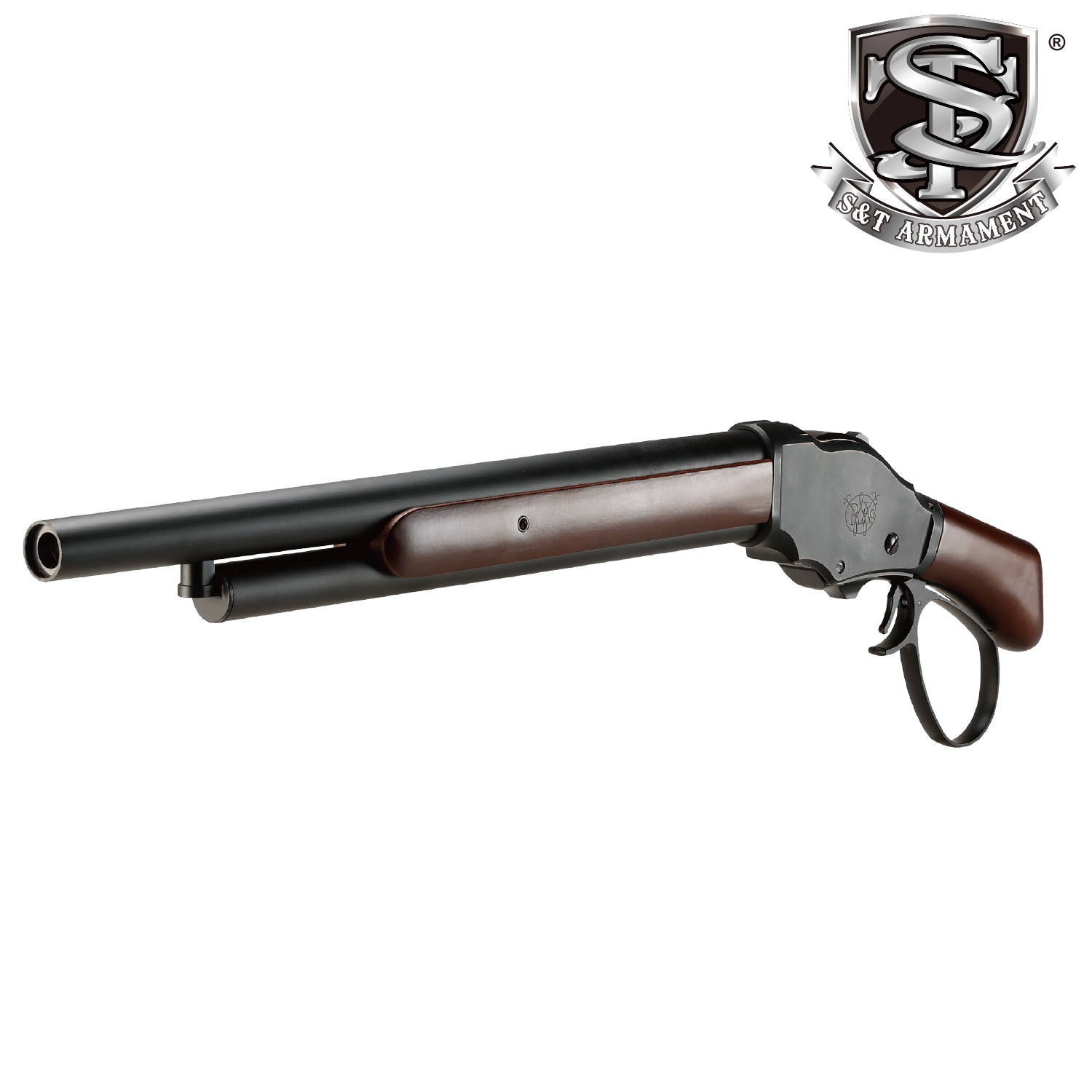 「S&T ウィンチェスター M1887 ソードオフ ガスショットガン リアルウッド ワイドレバー」
