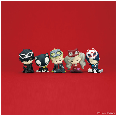 ペルソナ5 ザ・ロイヤル 肩ズンFig. ミニフィギュア 全5体セット すやすや眠る怪盗団たちが登場「肩ズンFig. ペルソナ5 ザ