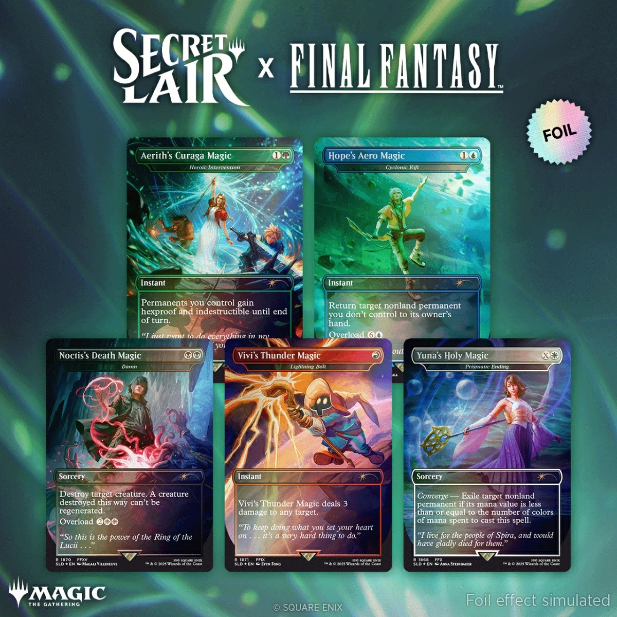 「マジック：ザ・ギャザリング Summer Superdrop 2025 Secret Lair x FINAL FANTASY: Grimoire  Foil Edition（英語版）」