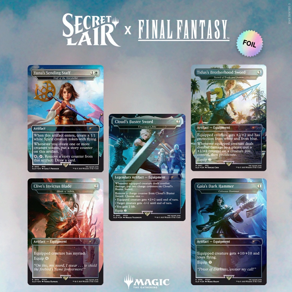 「マジック：ザ・ギャザリング Summer Superdrop 2025 Secret Lair x FINAL FANTASY: Weapons Foil Edition（英語版）」