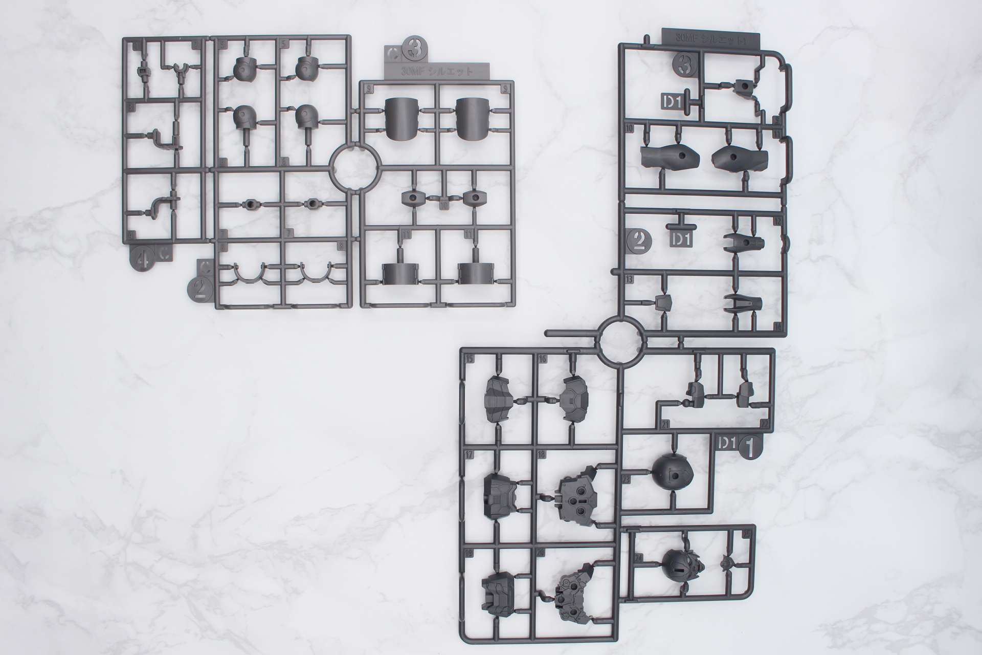 Cパーツ、D1パーツ