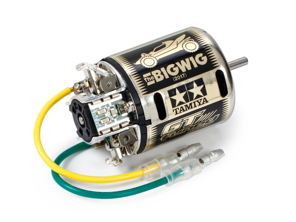 ビッグウィッグのロゴが注目の専用ラベルを貼ったGTチューンモーター付き