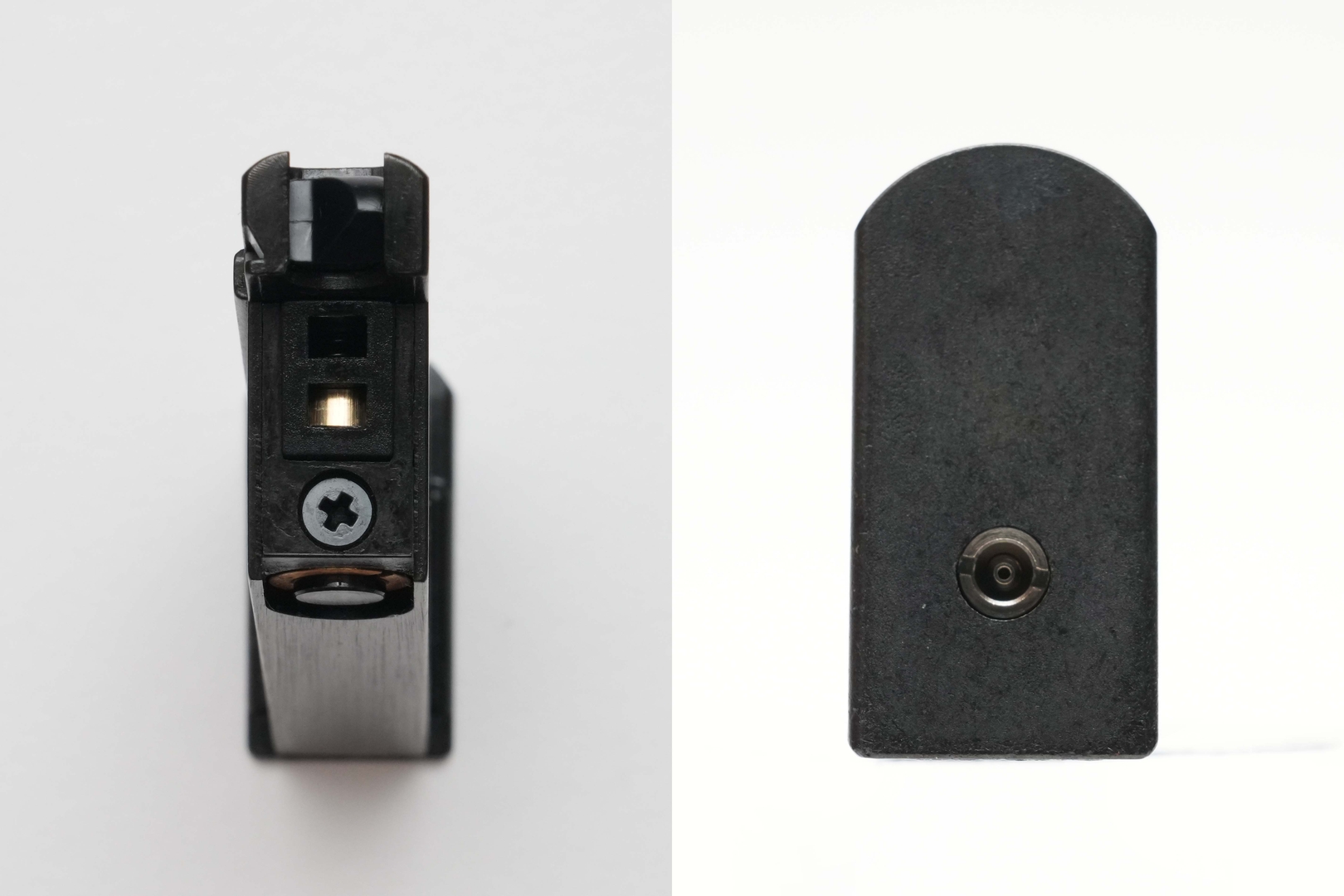 「PPK ブローバック専用18連フラットボトムマガジン」の上面、下面