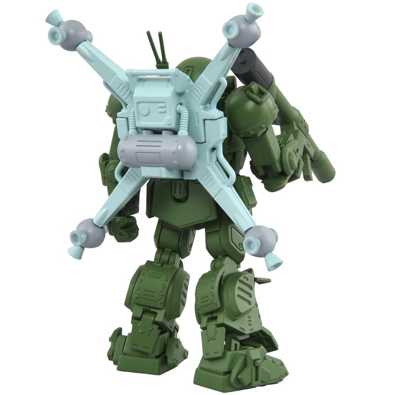 大腿ポジションを残しての降着スタイルが可能。コクピットハッチの開閉も再現