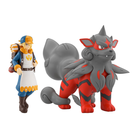 ポケモン」食玩フィギュア「ウォロ＆ウインディ」と「シロナ